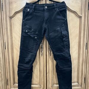 MENS G STAR RAW AIRBLAZE 3D SKINNY JEANS BLACK 30 W 32 L
